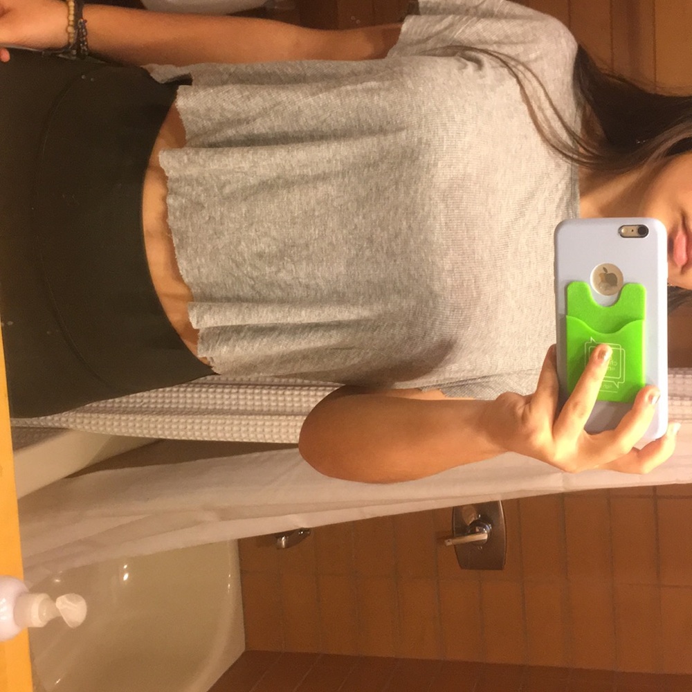 Gray BP flowy t shirt